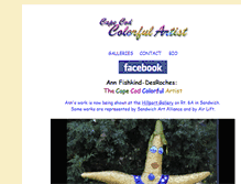 Tablet Screenshot of capecodcolorfulartist.com